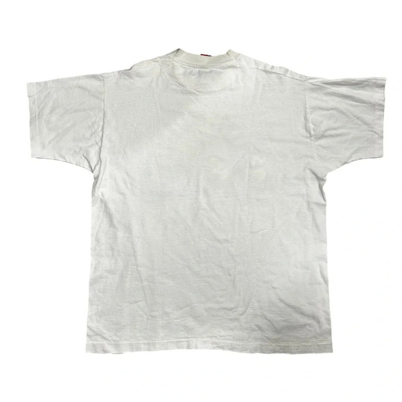 Single Stitch Happy Holidays Tshirt XL Snowmen riding horses. Preowned - Picture 2 of 8